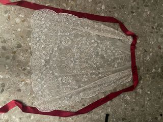 Manteletas Fallera Blancas y doradas
