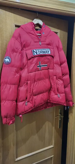 Cazadora Geographical Norway Roja Mujer