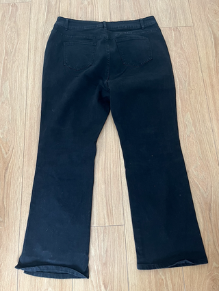pantalones rotos vaqueros negros tiro alto grandes