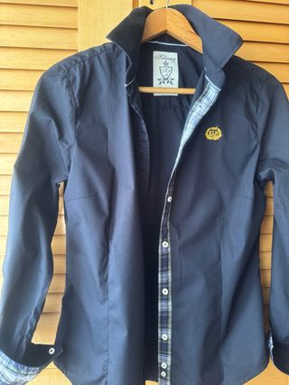 Camisa Kylarny azul con cuadros