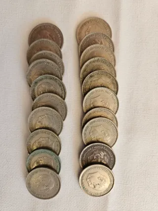 Lote 20 Monedas 25 Pesetas Franco