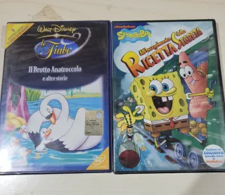 2 DVD Disney e Spongebob - Cartoni Animati