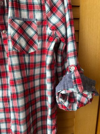 Camisa cuadros roja Edels T42
