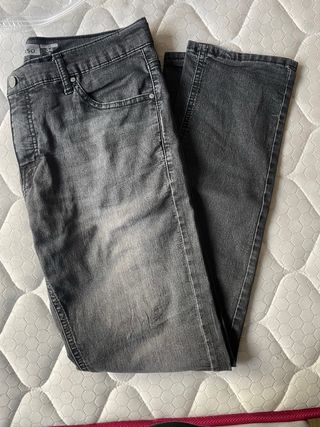 Pantalón vaquero gris slim fit In Extenso