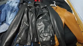 Chaqueta de cuero zara