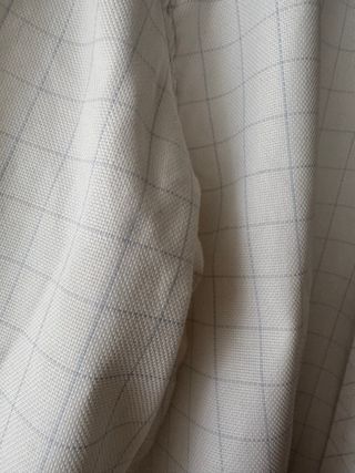 Camisa blanca cuadros azules
