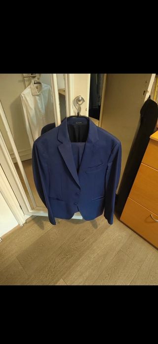 Traje azul marino Massimo Dutti