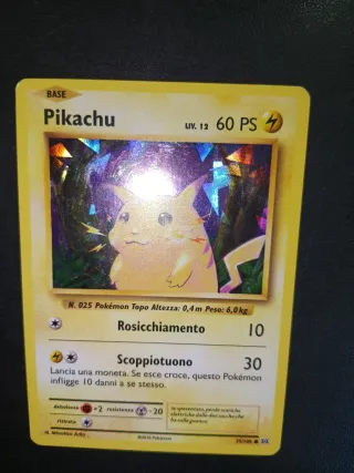Pikachu ice cracked holo 35/108 set evoluzioni ITA