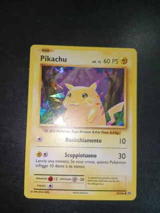 Pikachu ice cracked holo 35/108 set evoluzioni ITA