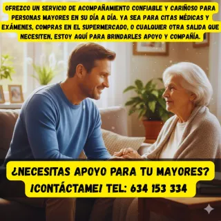 Cuido de mayores y acompaño a personas en hospital