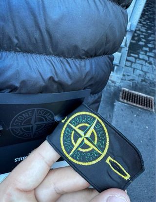 Chaqueta Stone Island Negra Plumas