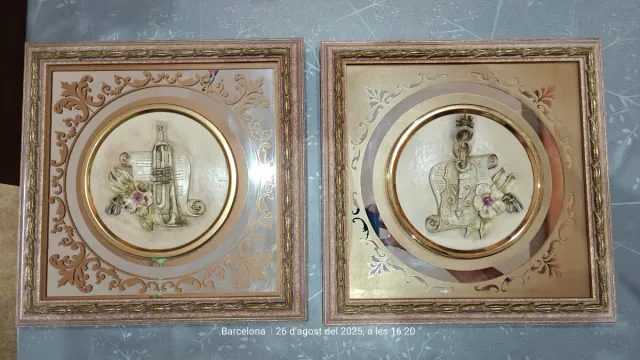 Pareja de Cuadros Decorativos Musicales