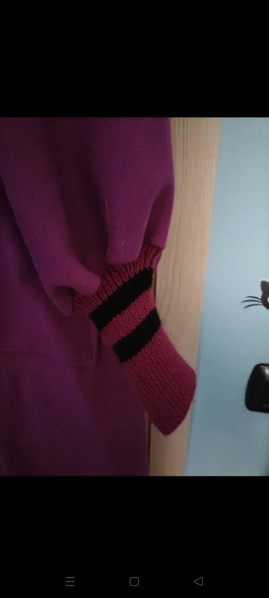 Cappotto lungo ciclamino taglia unica