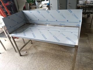 Mesa acero inoxidable peto alto 1.42.   658746091