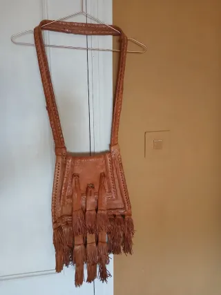Bolso de Cuero Auténtico de Cabra