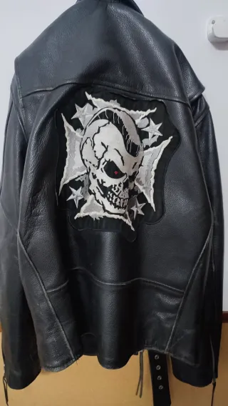 Chaqueta de cuero motorista
