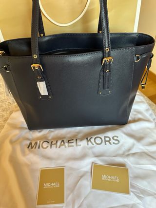 Bolso tote Voyager mediano, piel, Michael KORS