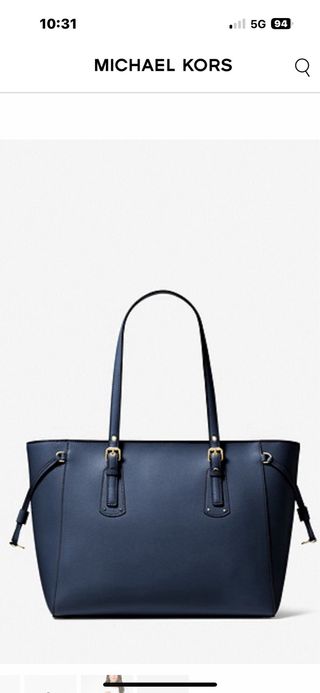 Bolso tote Voyager mediano, piel, Michael KORS