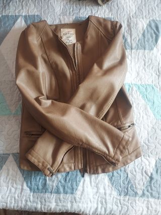 Chaqueta cuero mujer TIFFOSI marrón