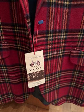 Chaqueta americana lana cuadros escoceses