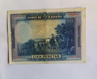 Billete 100 Pesetas 1928 Banco de España