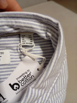 Camisa Pedro del Hierro Rayas Azul Blanco