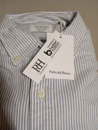 Camisa Pedro del Hierro Rayas Azul Blanco