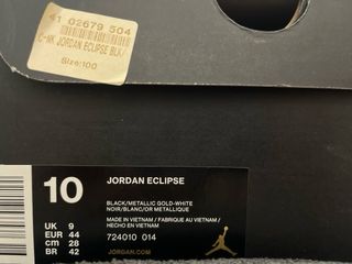 Air Jordan Eclipse Zapatillas Negras Blancas