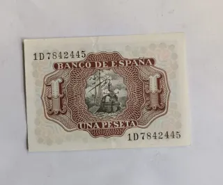 Billete 1 Peseta Banco de España 1953