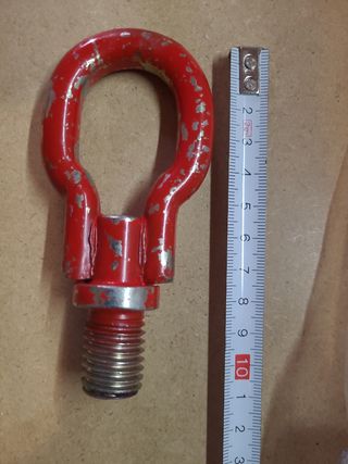 Enganche remolque vintage rojo