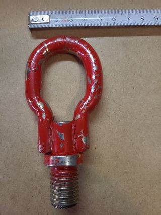 Enganche remolque vintage rojo