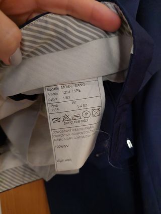 Traje italiano para hombre