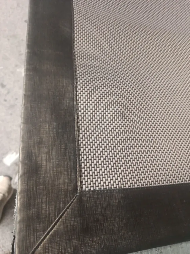 Alfombra Pasillo Vinilo Marrón/Gris