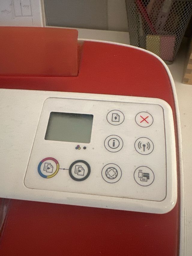 Impresora HP Deskjet 3764 Blanca y Roja