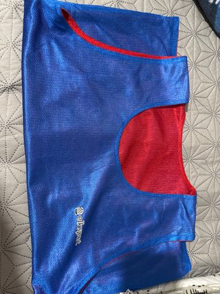 Peto de fútbol Elksport azul y rojo