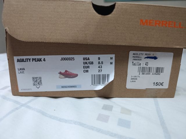 Zapatillas Merrell Agilitypeak 4 Rojas/Beige