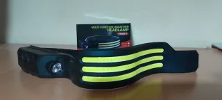 Linterna frontal LED recargable USB