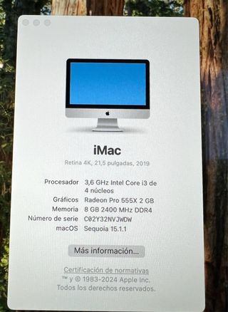 iMac 21 Apple Plata