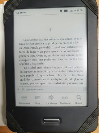 BQ Cervantes 3 con luz y funda de protección