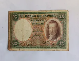 Billete 25 Pesetas Banco de España 1931