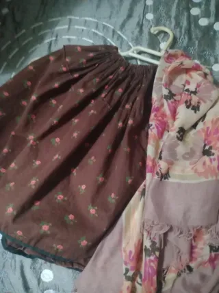 Falda baturra y pañuelo niña 1 año
