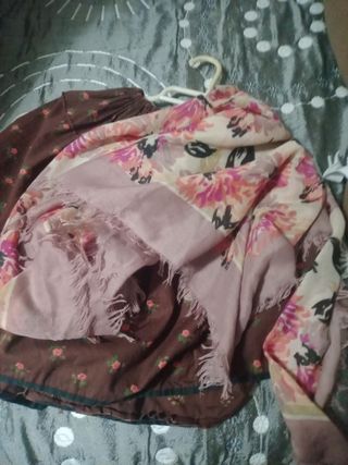 Falda baturra y pañuelo niña 1 año