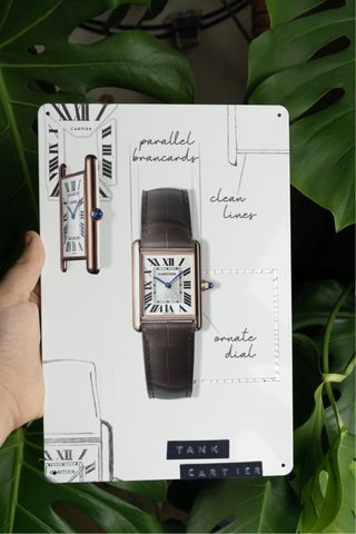 cartier tank targa metallica