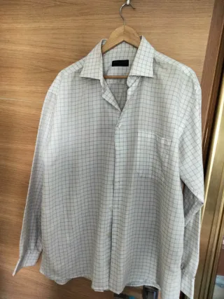 Camisa de vestir caballero cuadros talla 5