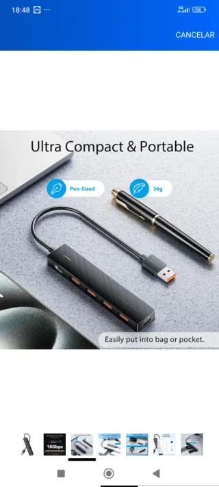 Hub USB Vention 10Gbps