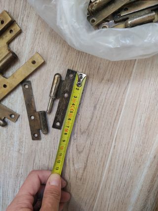 Lote Bisagras Pernios Puerta Latón