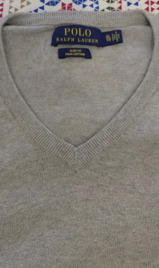 Jersey Polo Ralph Lauren Gris Talla XL