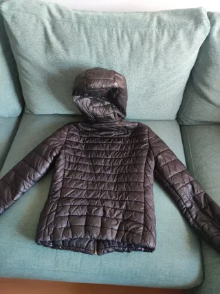 Chaqueta básica negra mujer