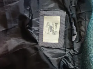 Chaqueta básica negra mujer