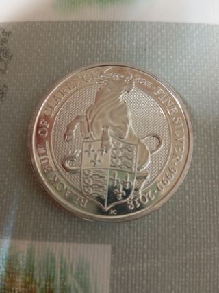 Moneda Plata 2 Onzas Bull of Clarence